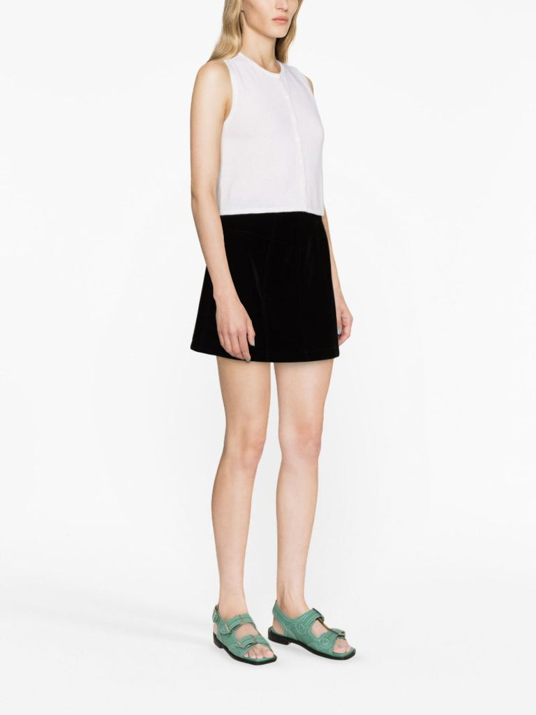 Neutral Jace Sleeveless Cashmere Top