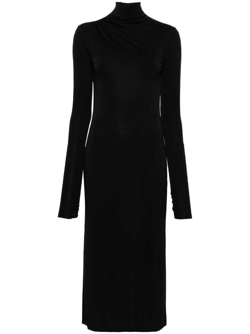 Black Parker Open-back Midi Dress