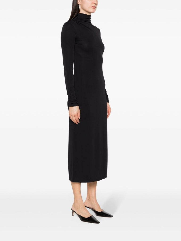 Black Parker Open-back Midi Dress