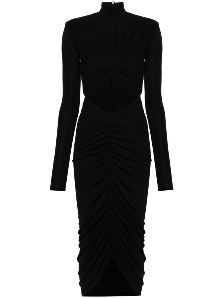 Black Kim Cut-out Midi Dress