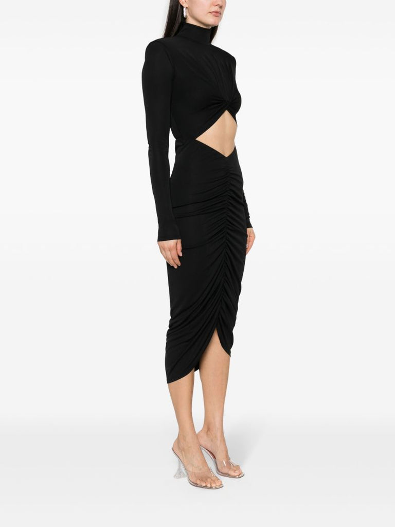 Black Kim Cut-out Midi Dress