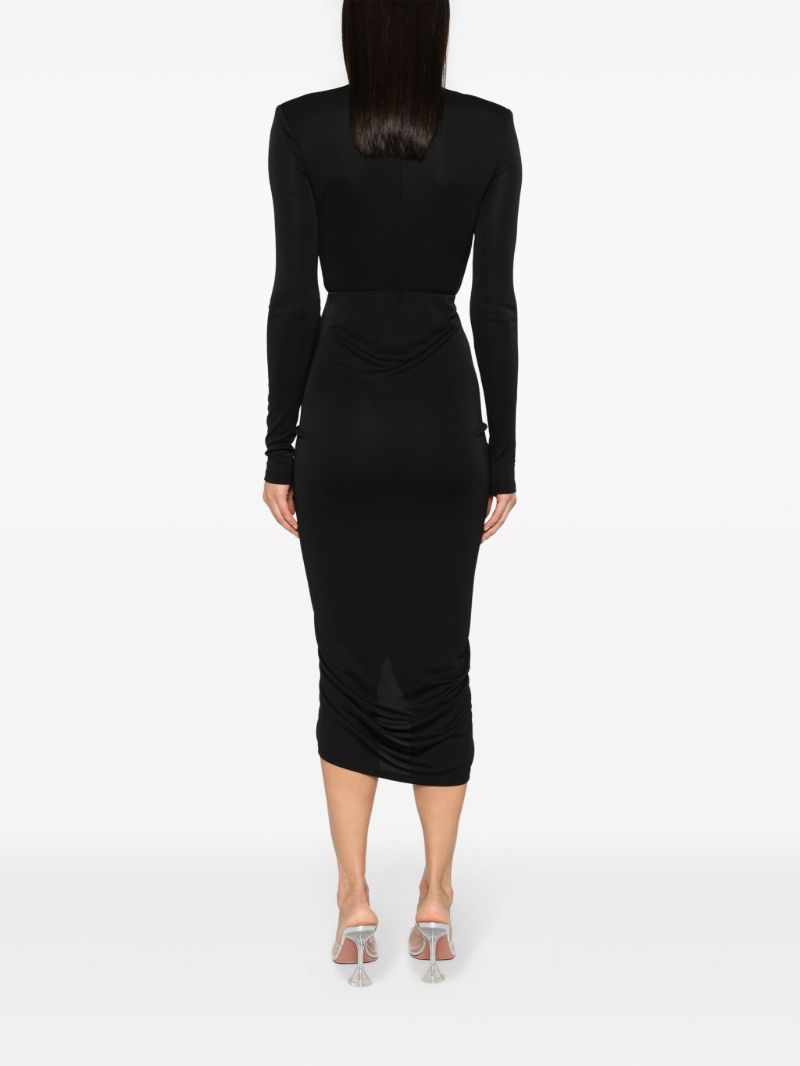 Black Kim Cut-out Midi Dress