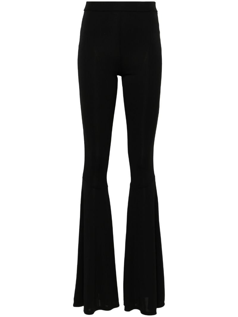 Black Peggy Flared Trousers