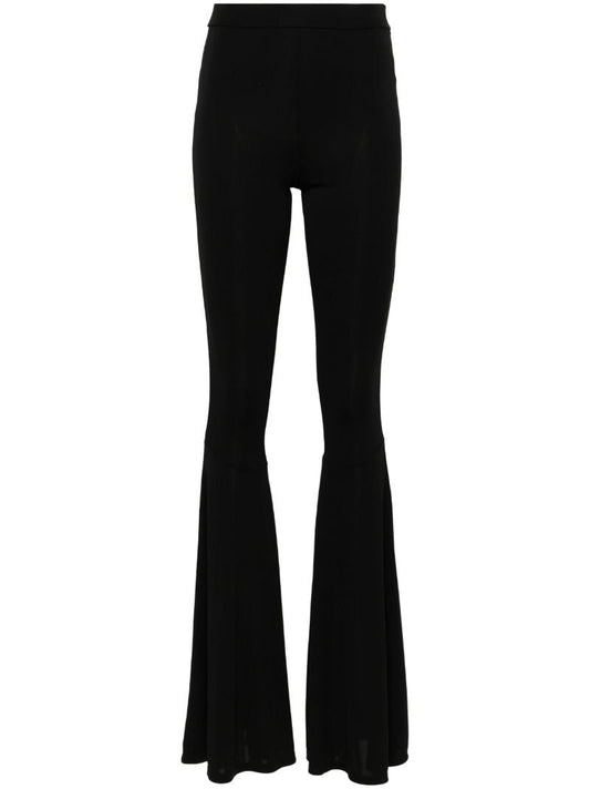 Black Peggy Flared Trousers