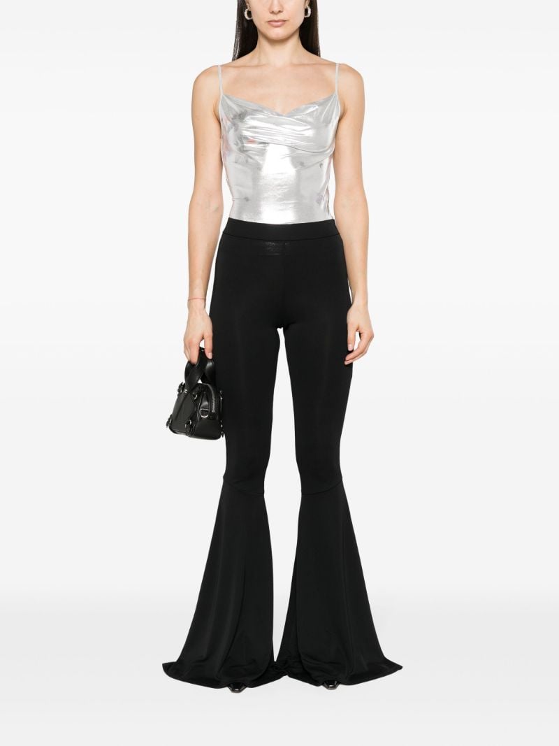 Black Peggy Flared Trousers