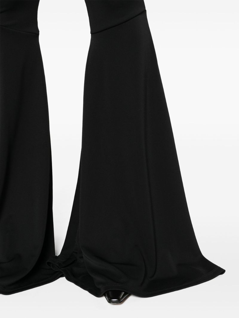 Black Peggy Flared Trousers