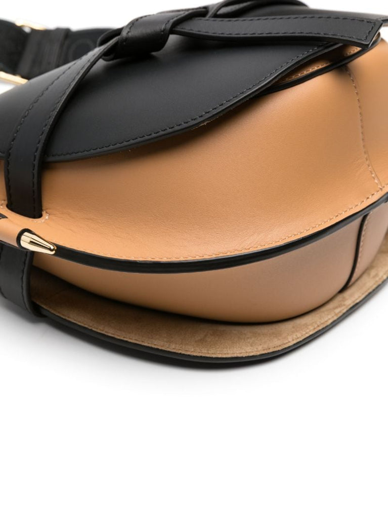 Black Gate Small Leather Cross Body Bag