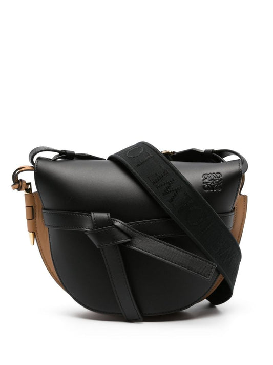 Black Gate Small Leather Cross Body Bag