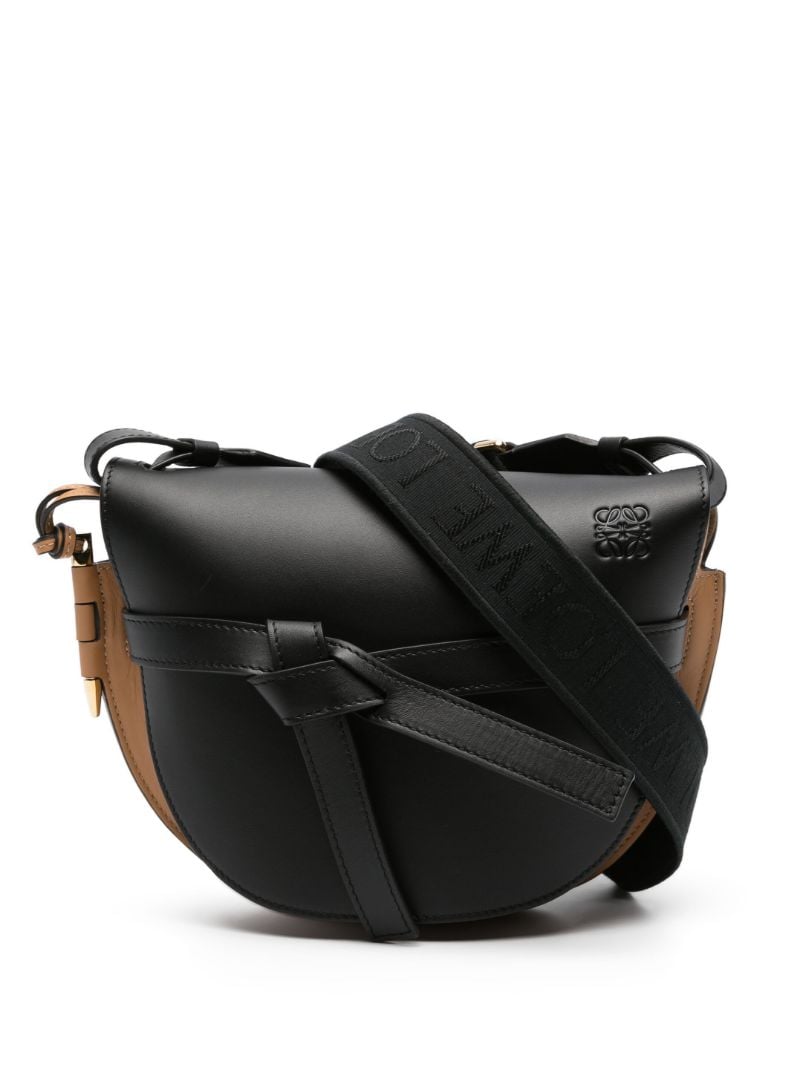 Black Gate Small Leather Cross Body Bag