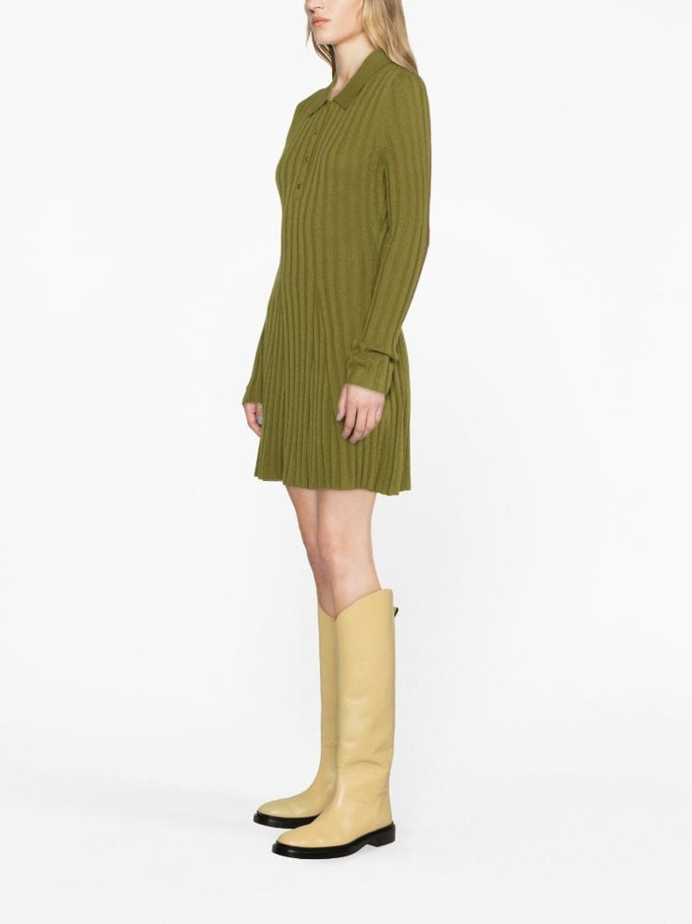 Green Walsh Cashmere Mini Dress