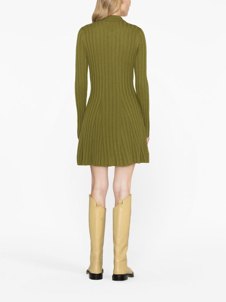 Green Walsh Cashmere Mini Dress