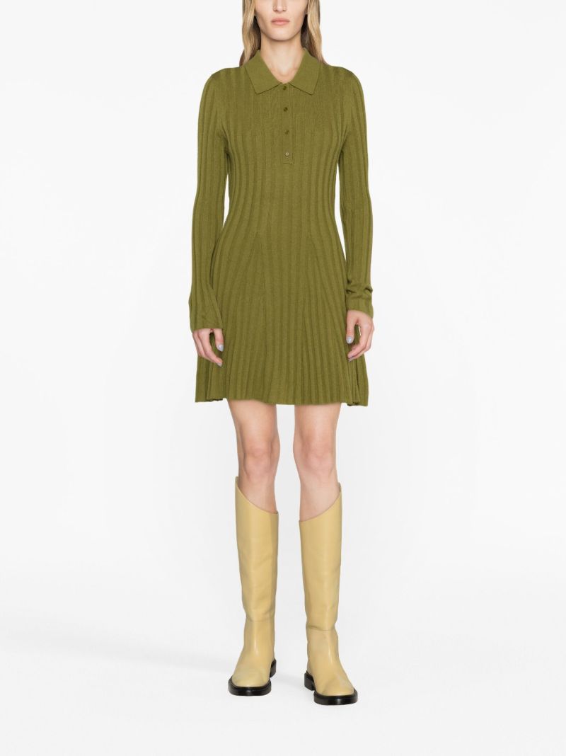 Green Walsh Cashmere Mini Dress