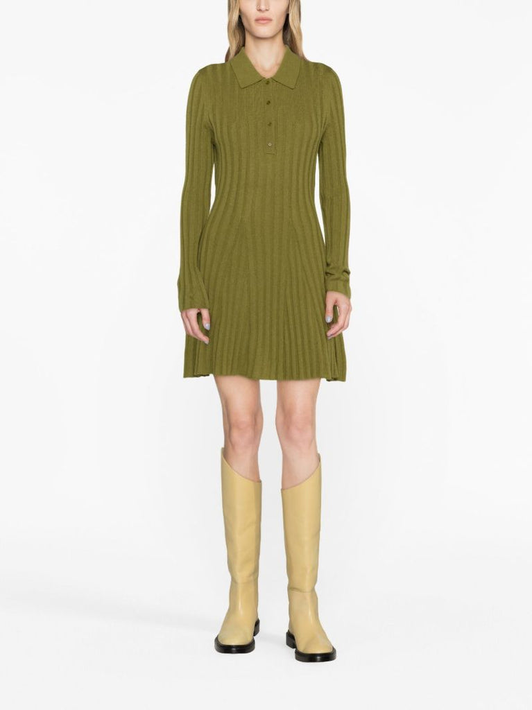 Green Walsh Cashmere Mini Dress
