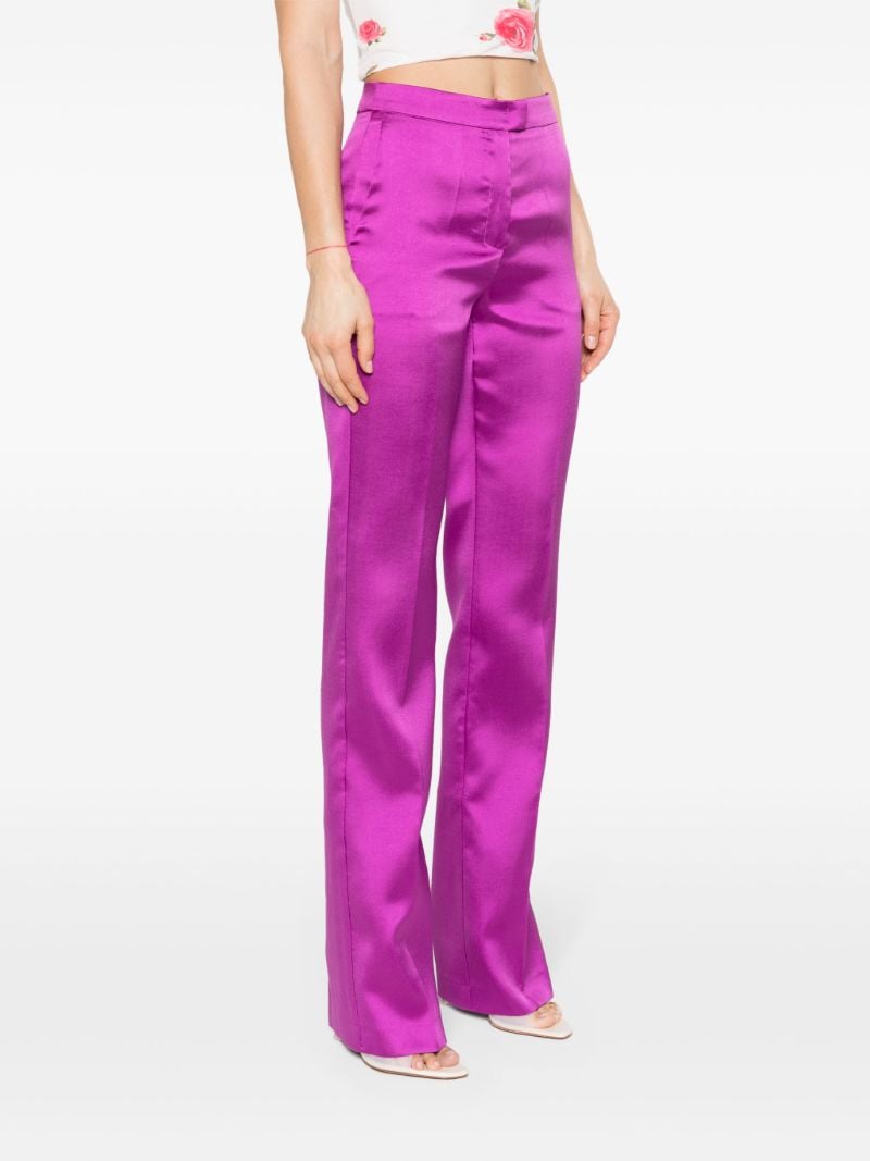 Purple Gladys Straight Tailored Trousers