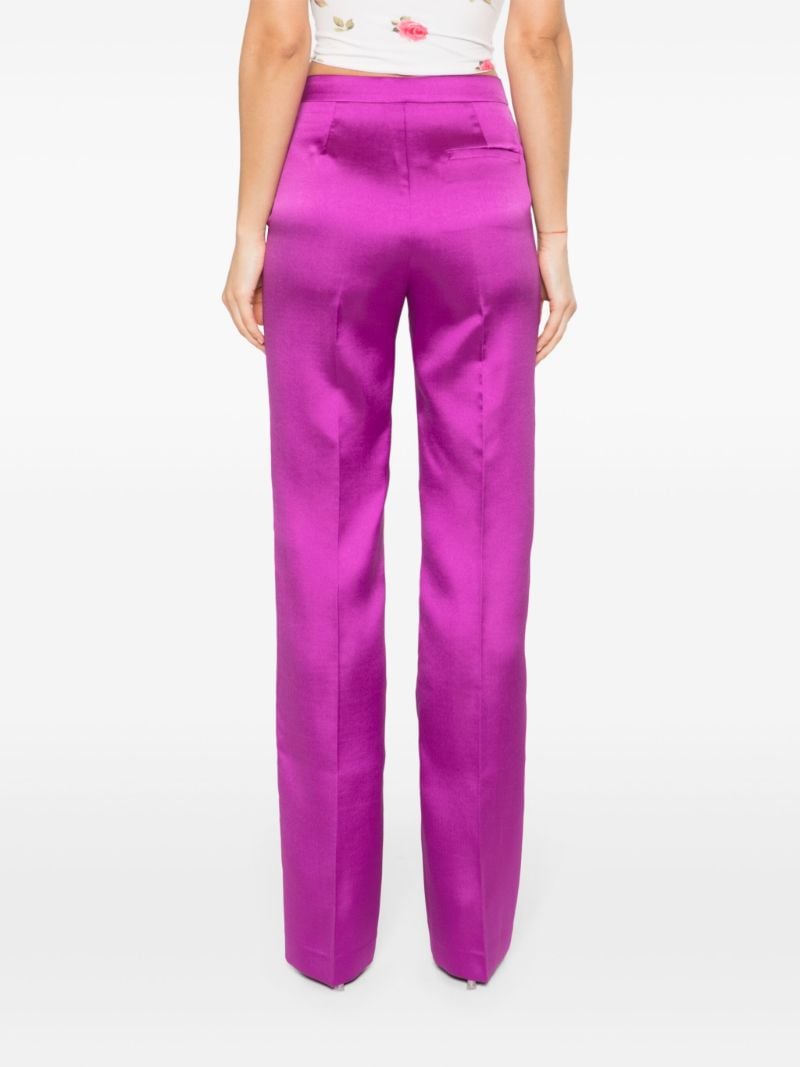 Purple Gladys Straight Tailored Trousers