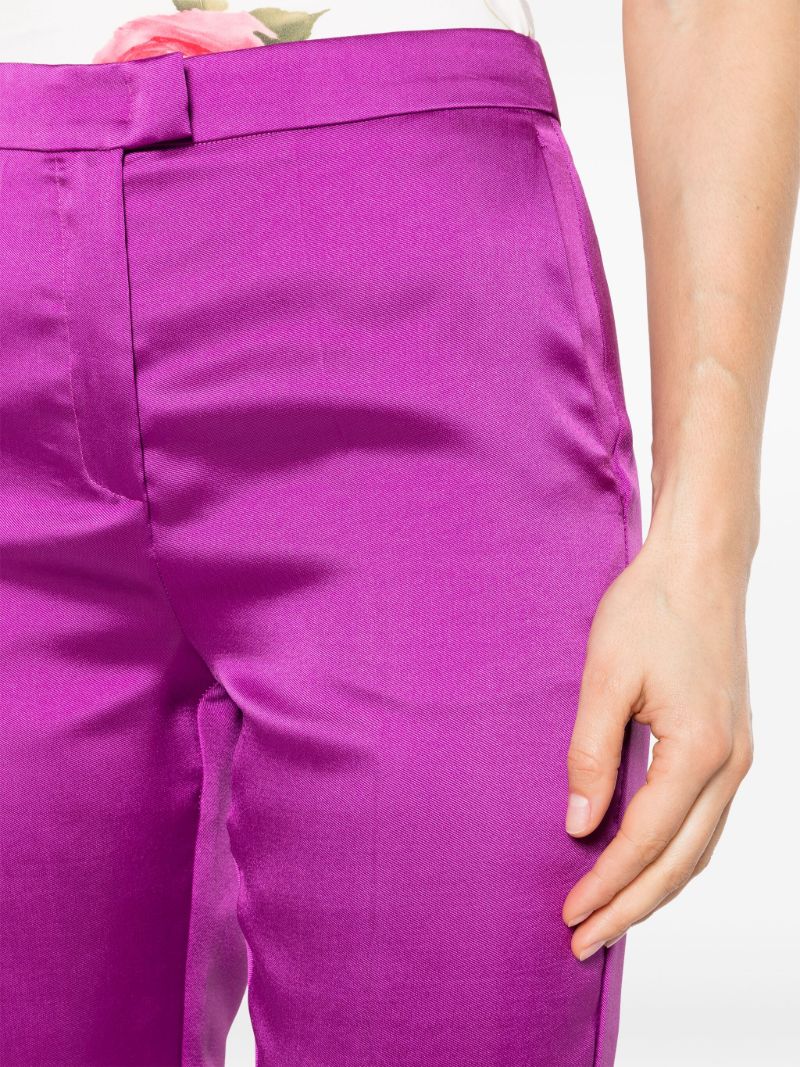 Purple Gladys Straight Tailored Trousers