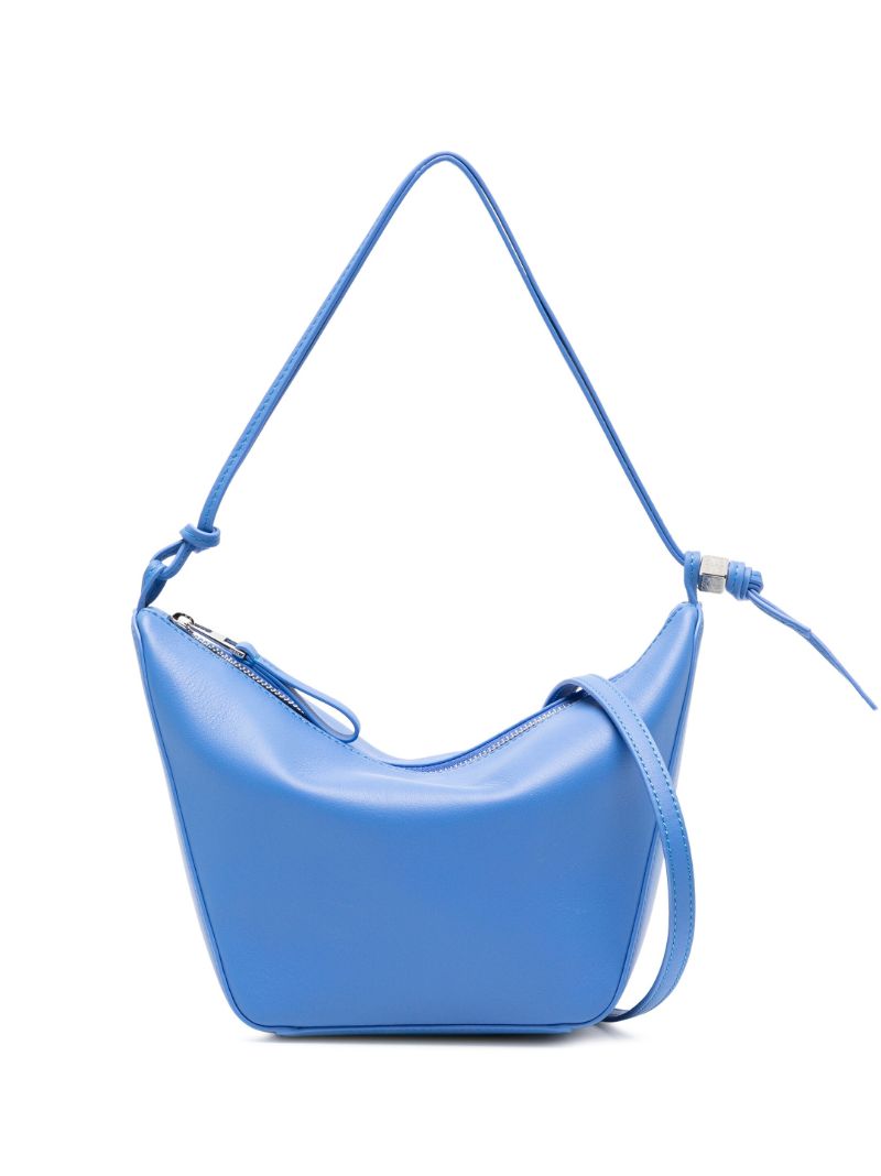 Blue Hammock Hobo Mini Leather Shoulder Bag