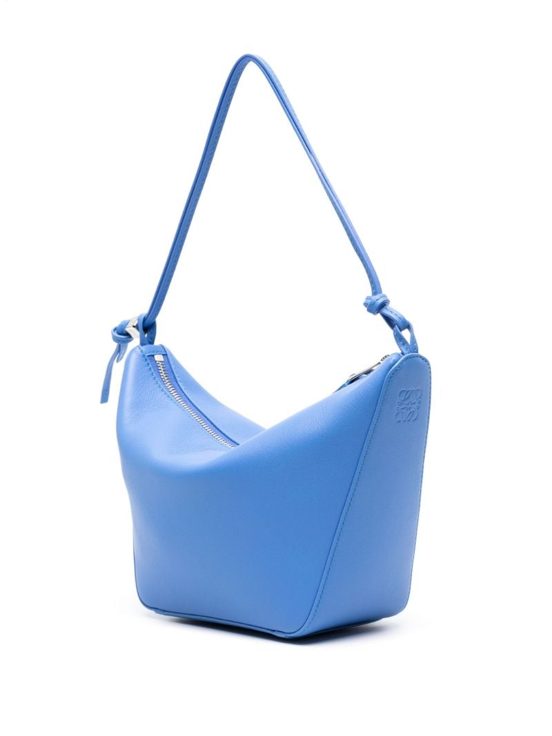 Blue Hammock Hobo Mini Leather Shoulder Bag