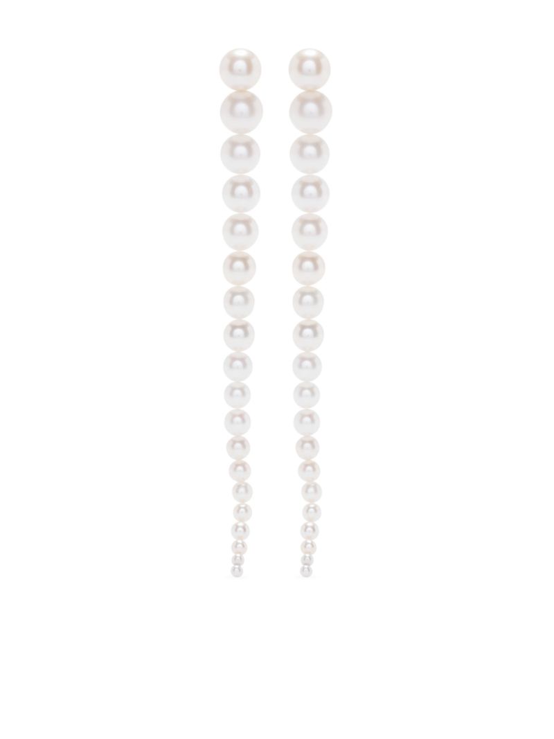 14k Yellow Gold Sienna Grand Pearl Drop Earrings