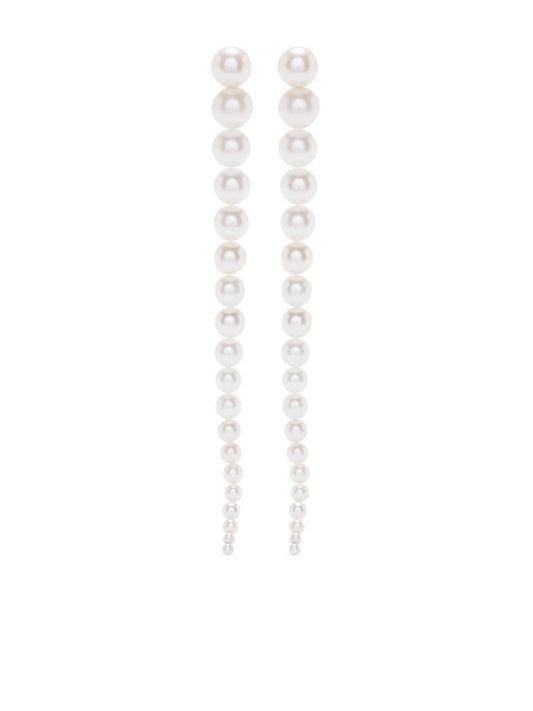 14k Yellow Gold Sienna Grand Pearl Drop Earrings