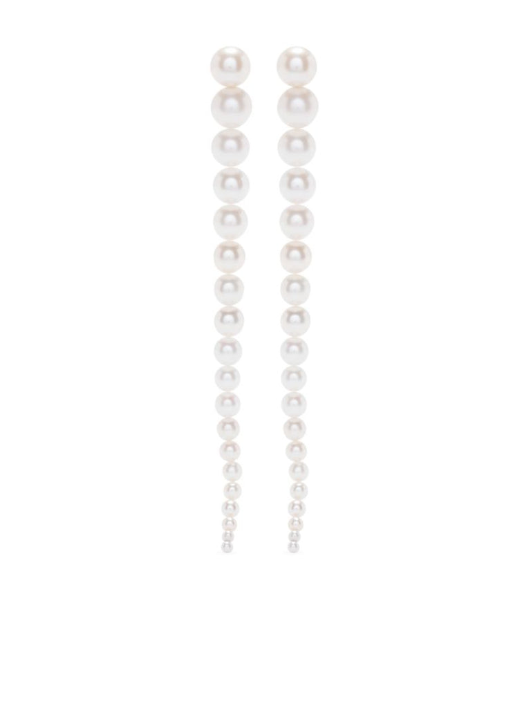 14k Yellow Gold Sienna Grand Pearl Drop Earrings