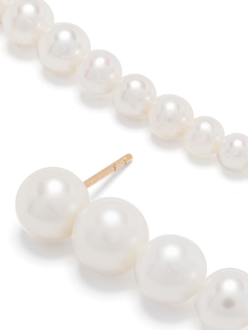 14k Yellow Gold Sienna Grand Pearl Drop Earrings