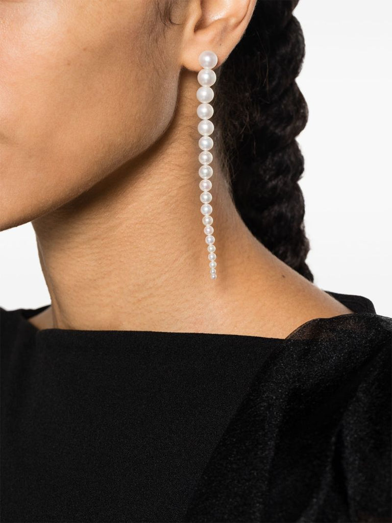 14k Yellow Gold Sienna Grand Pearl Drop Earrings