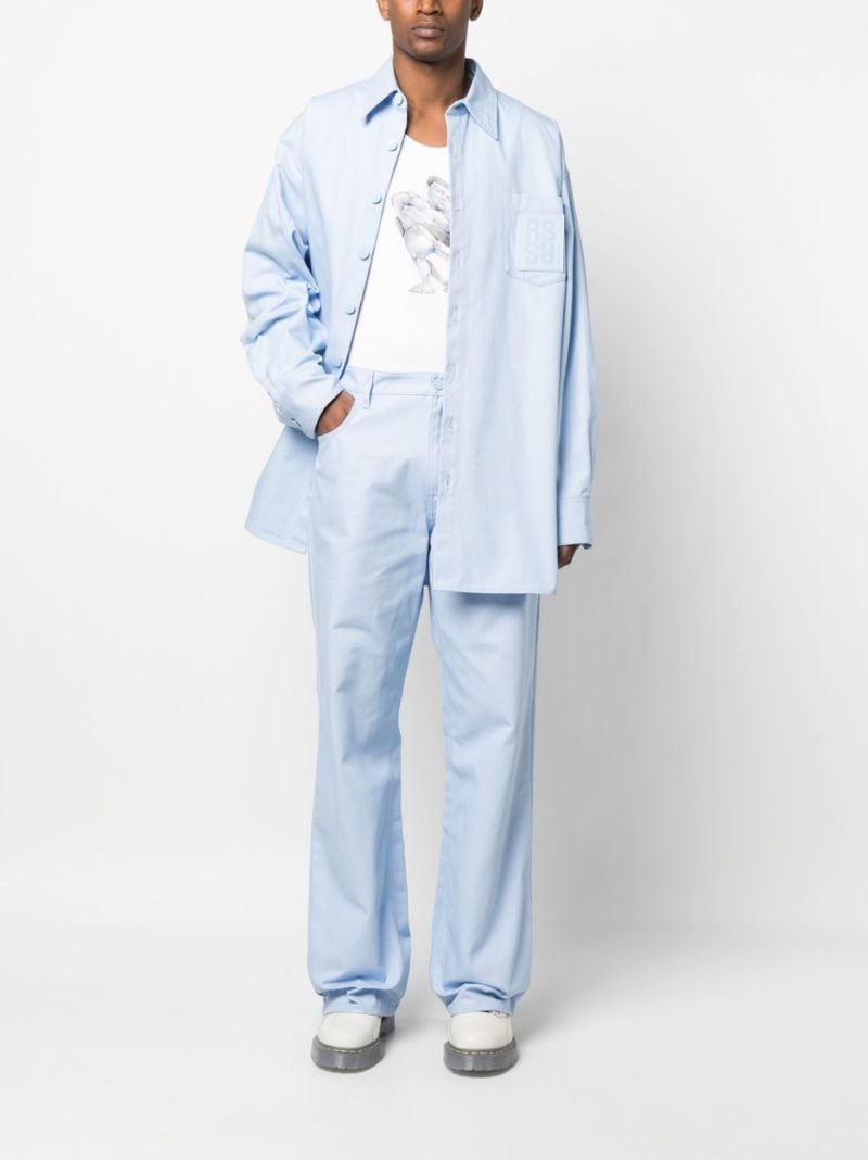 Blue Wide Leg Jeans