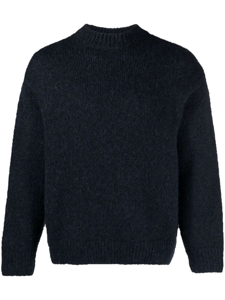 Blue La Maille Pavane Logo-jacquard Sweater