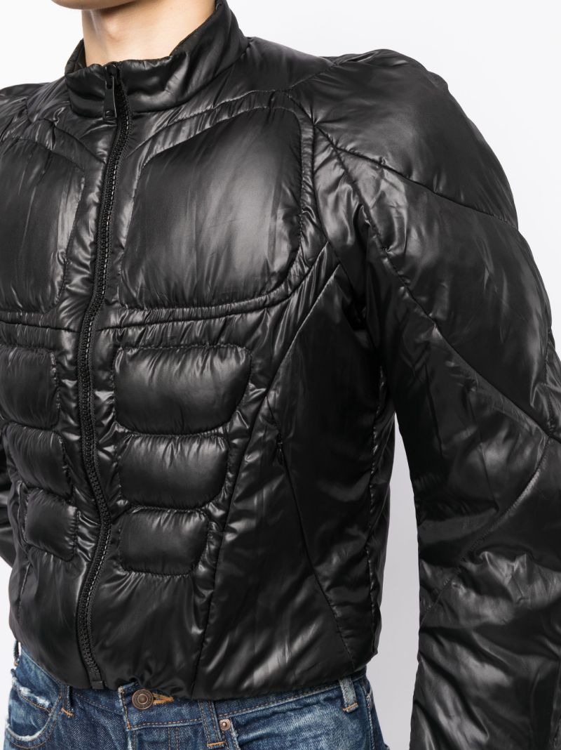 Black Muscle Puffer Jacket