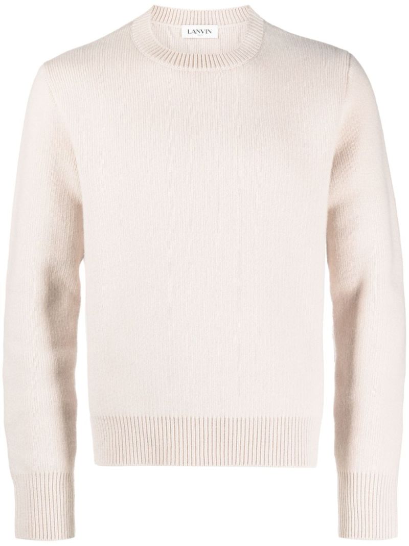 Neutral Virgin-wool Sweater
