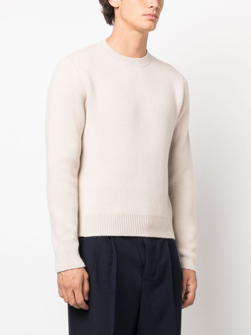 Neutral Virgin-wool Sweater