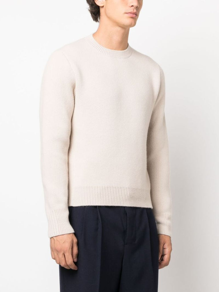 Neutral Virgin-wool Sweater