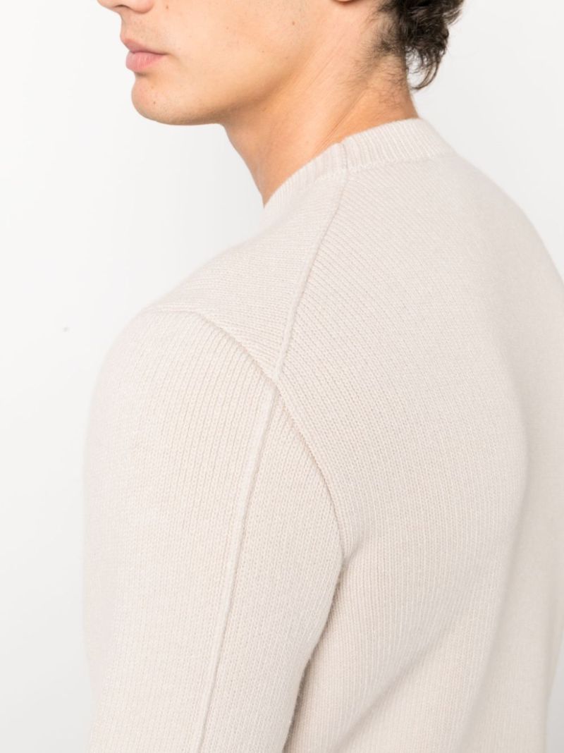 Neutral Virgin-wool Sweater