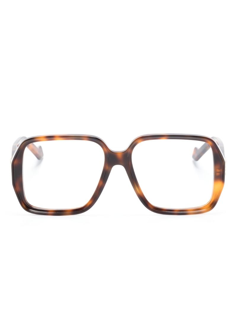 Brown Anagram Square-frame Glasses