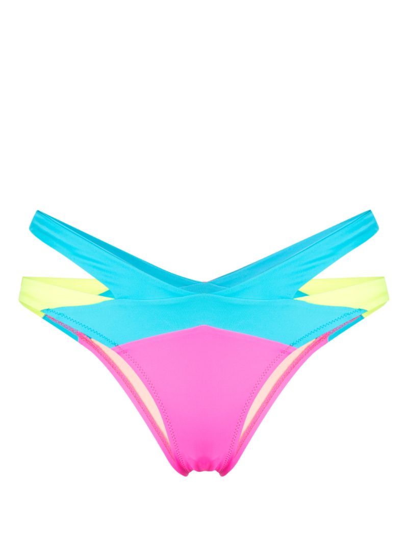 Multicoloured Mazzy Wrap Bikini Bottoms