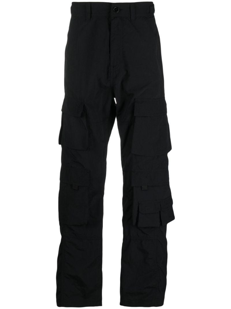 Black Twist Seam Cargo Trousers