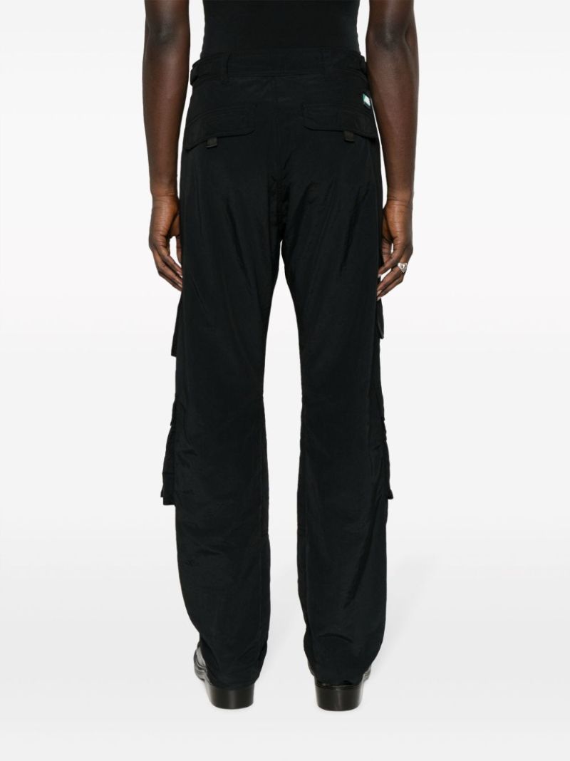 Black Twist Seam Cargo Trousers