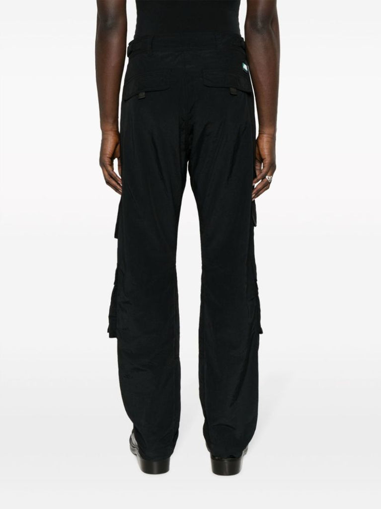 Black Twist Seam Cargo Trousers