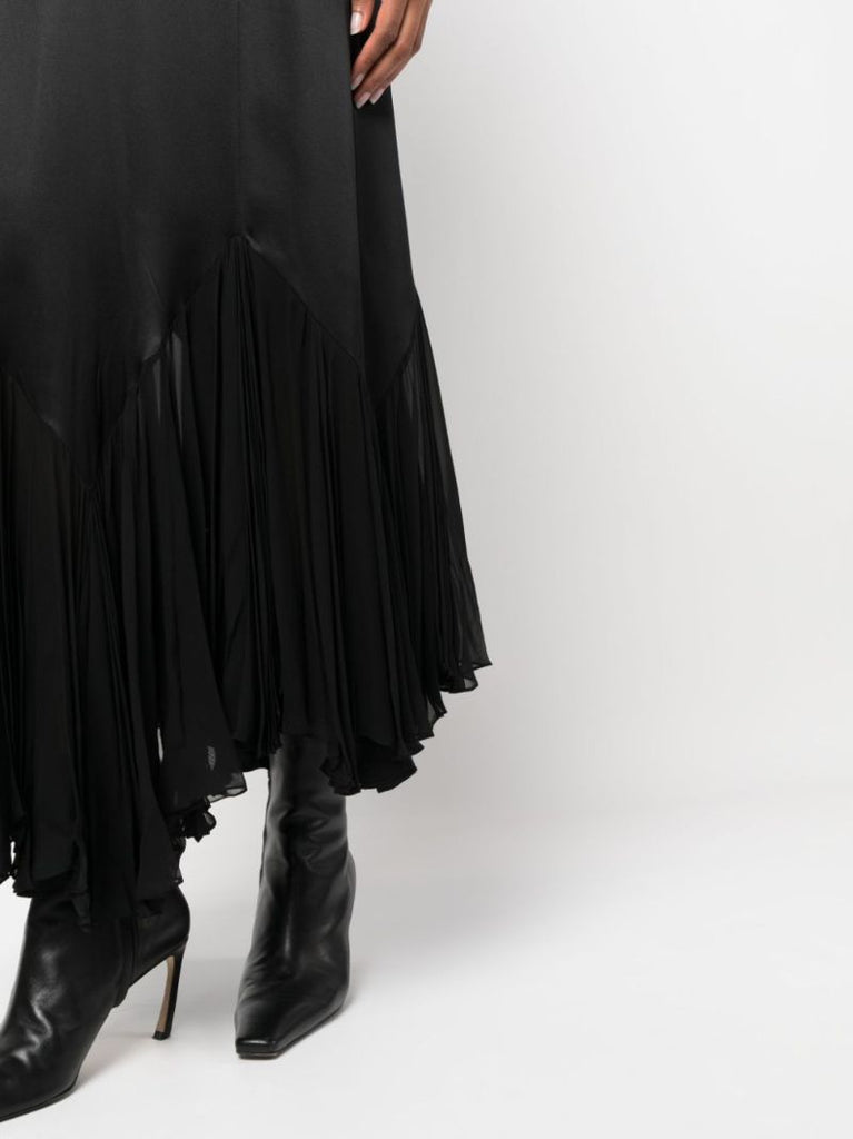 Black Candita Silk Maxi Dress