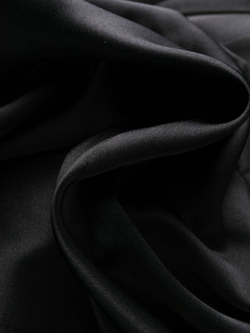 Black Candita Silk Maxi Dress