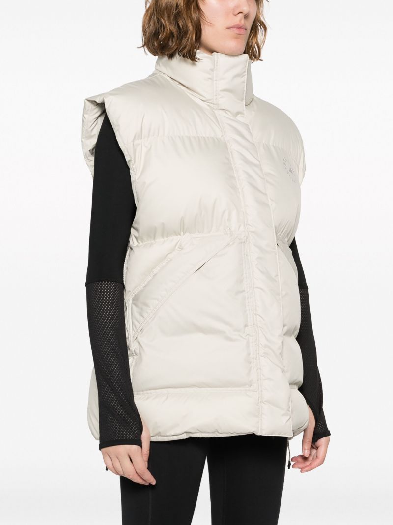 Grey Logo-patch Padded Gilet