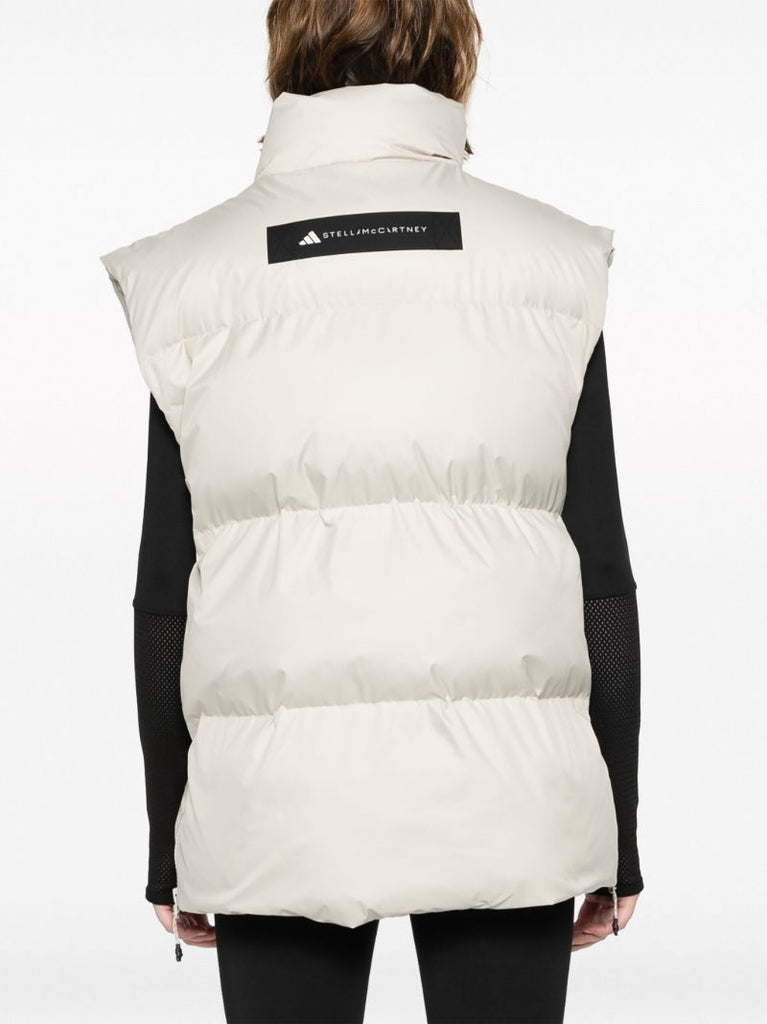 Grey Logo-patch Padded Gilet