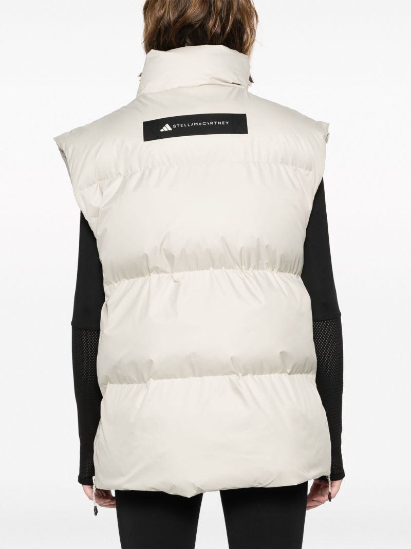 Grey Logo-patch Padded Gilet