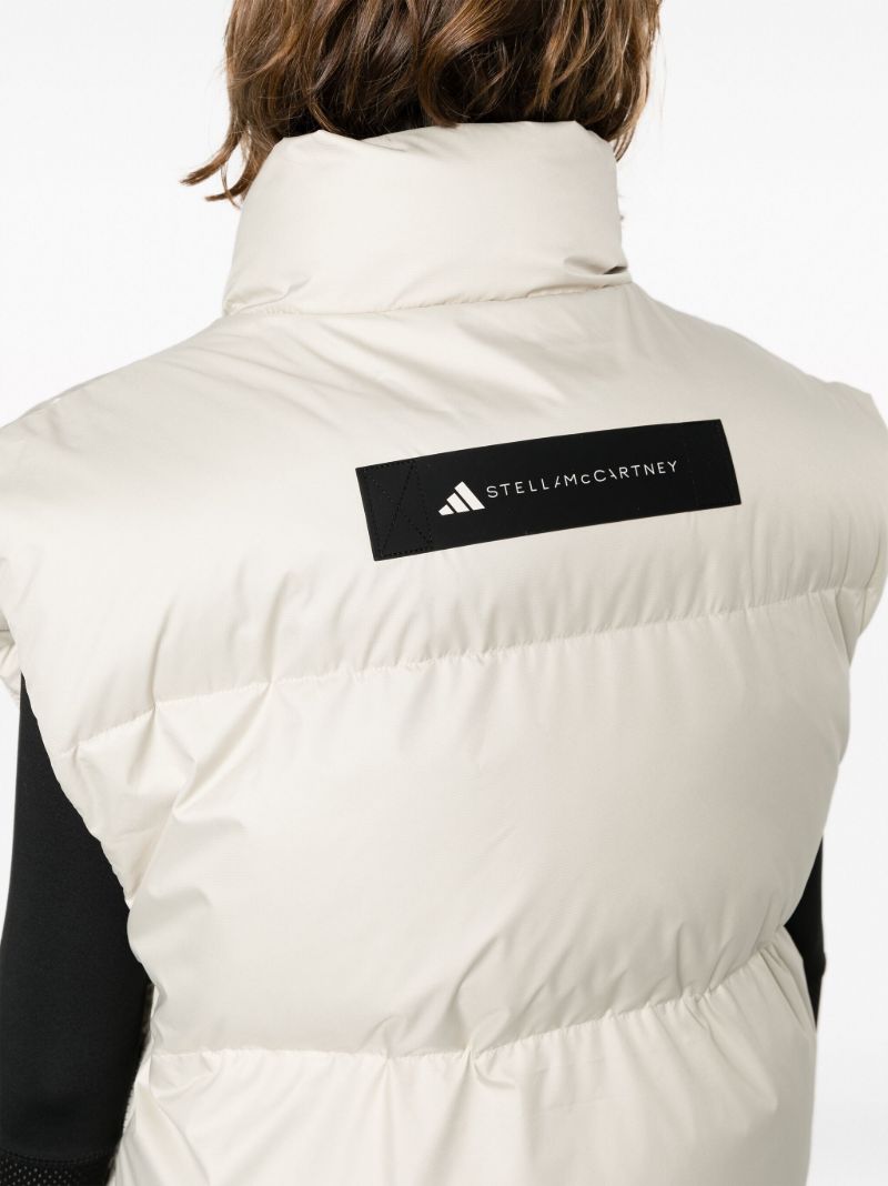 Grey Logo-patch Padded Gilet