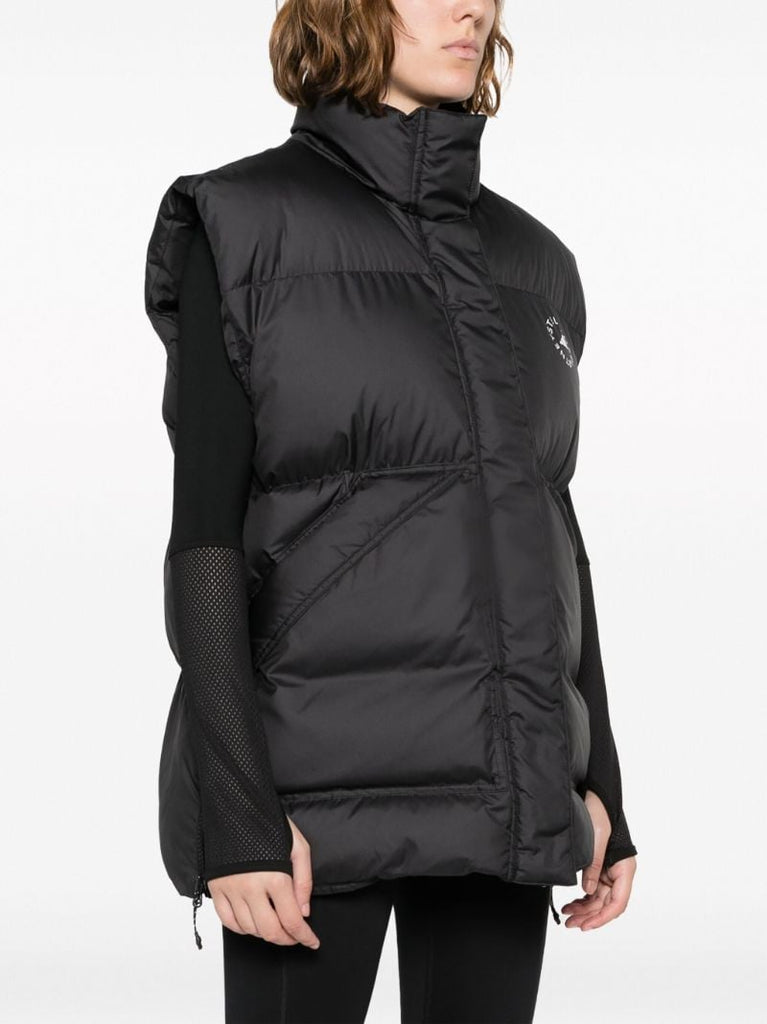 Black Logo-print Padded Gilet