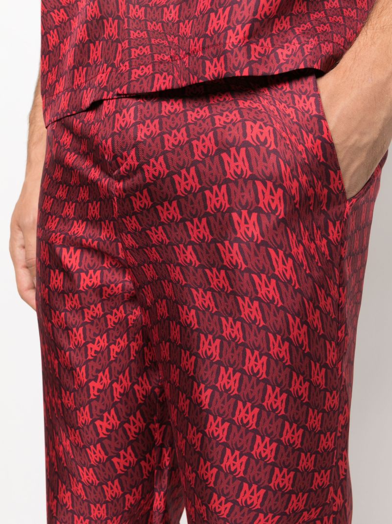 X Browns Red Ma Warp Silk Flared Trousers