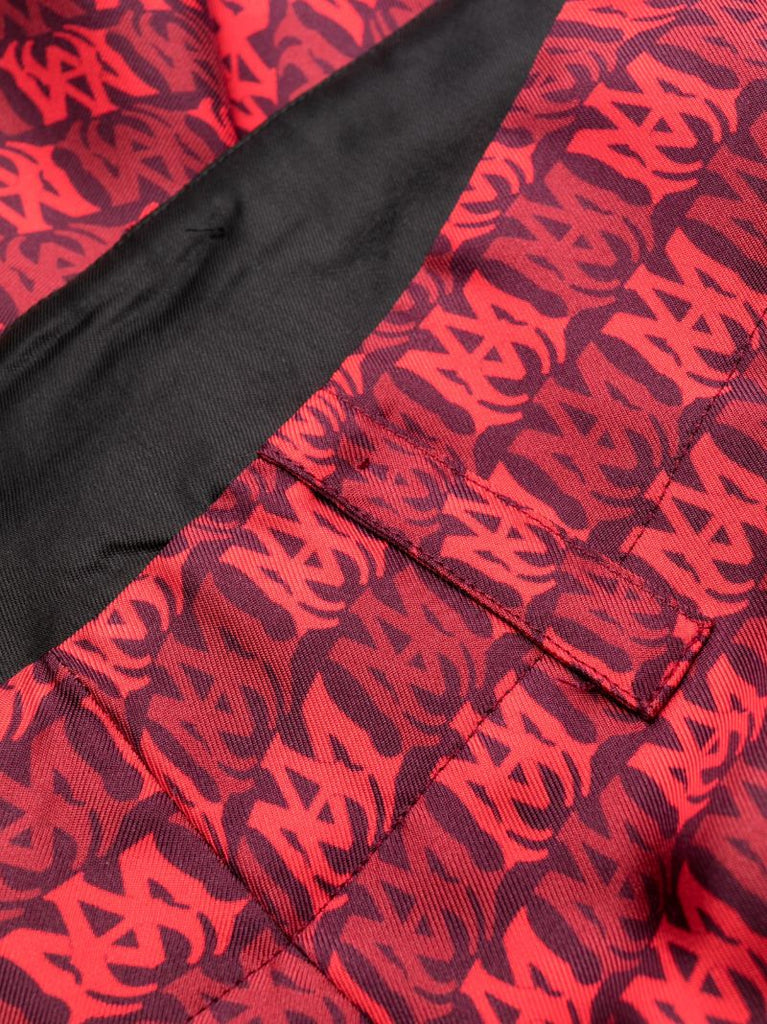X Browns Red Ma Warp Silk Flared Trousers