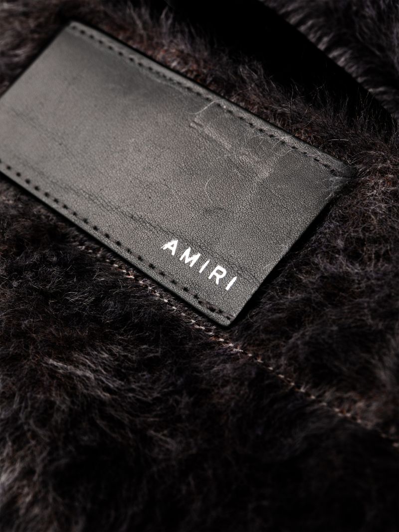X Browns Black Faux-fur Cargo Trousers
