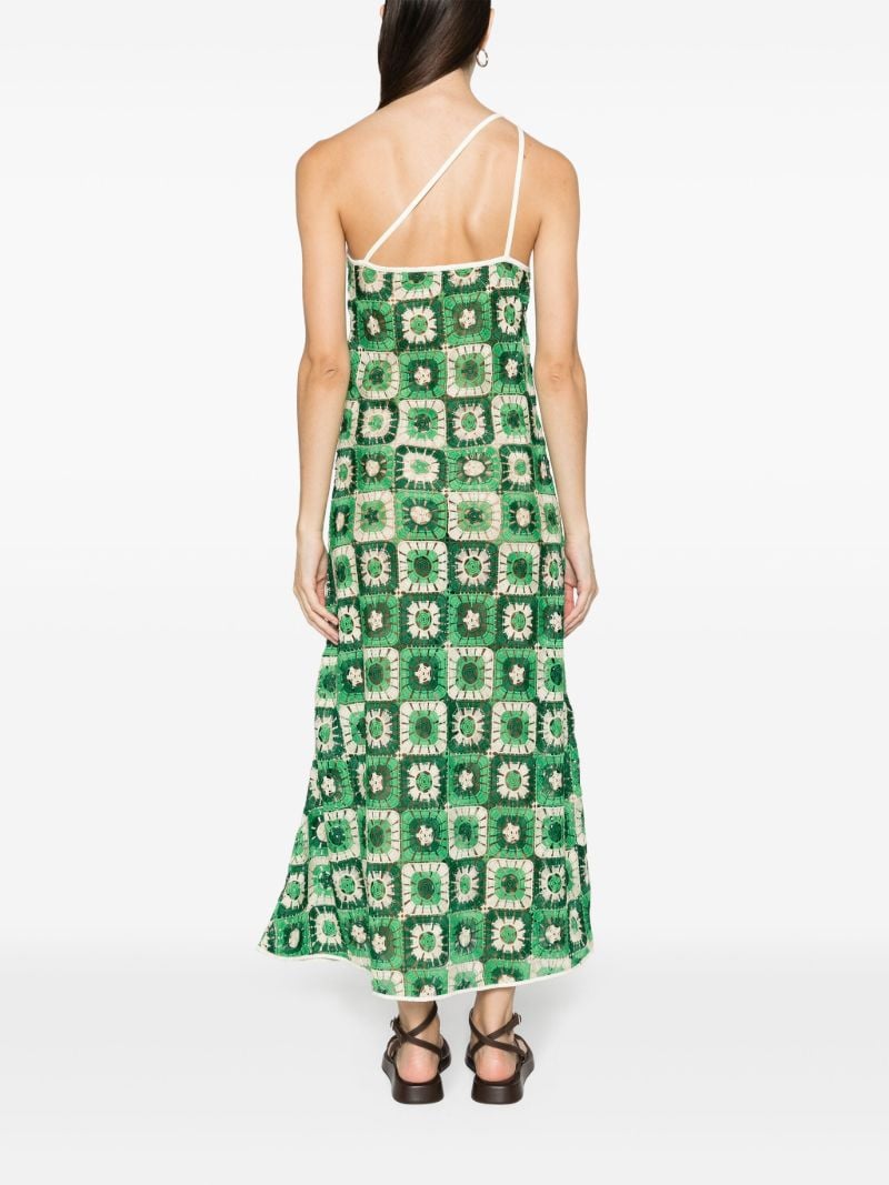 Green Lemongrass Crochet Maxi Dress